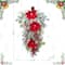 Glitzhome® 28"H Christmas Red Mangnolia & Berry Teardrop